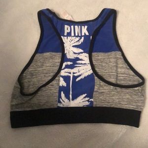 Pink sports bra
